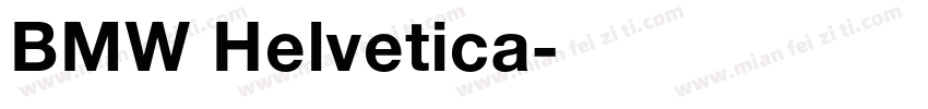 BMW Helvetica字体转换